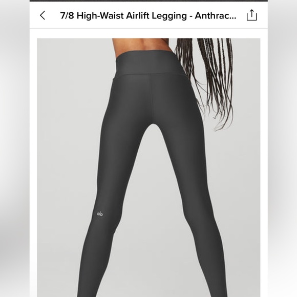 Alo Yoga High-Rise Pleated Trousers Size Small (Runs Big)
